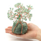 Jovivi Chakra Healing Crystals Copper Money Tree Wrapped On Natural Green Aventurine Base Feng Shui Luck Figurine
