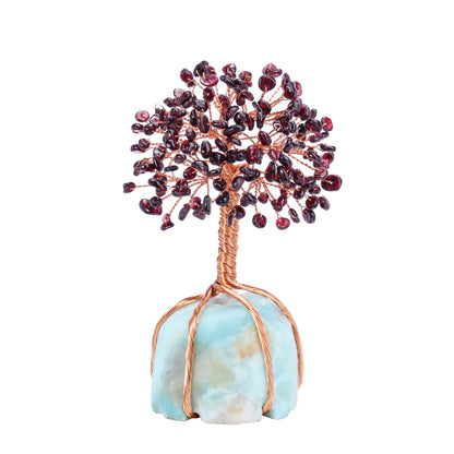 Natural Crystals Money Tree with Base Feng Shui Ornament | Jovivi