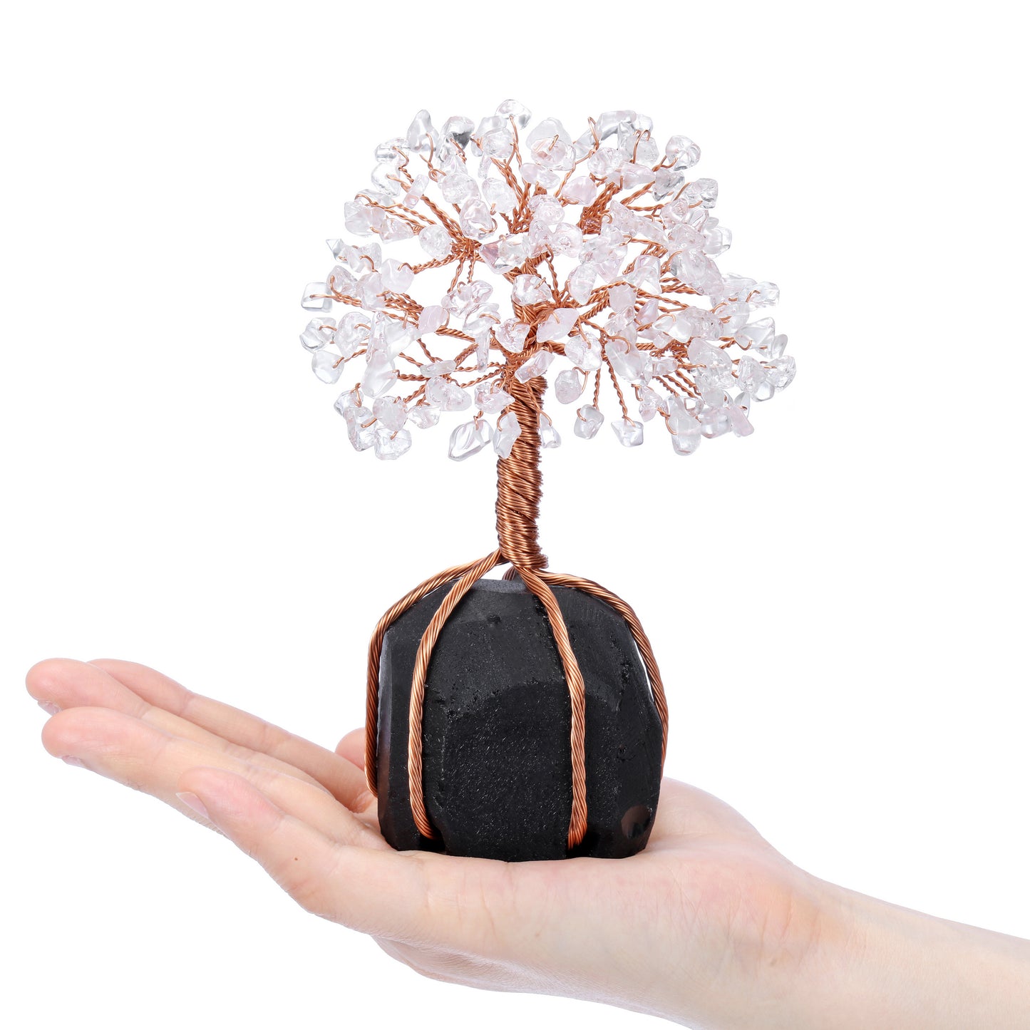 Natural Crystals Money Tree with Base Feng Shui Ornament | Jovivi