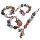 jovivi Tumbled Gemstones Tassel Hanging Ornament reiki healing, asd032201