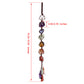 jovivi 7 chakras gemstones meditation hanging, 10.24" length, asd032201