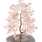 Rose Quartz healing crystal money tree figurine 