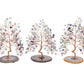 inspirational decoration crystal money tree figurine with slices geode base