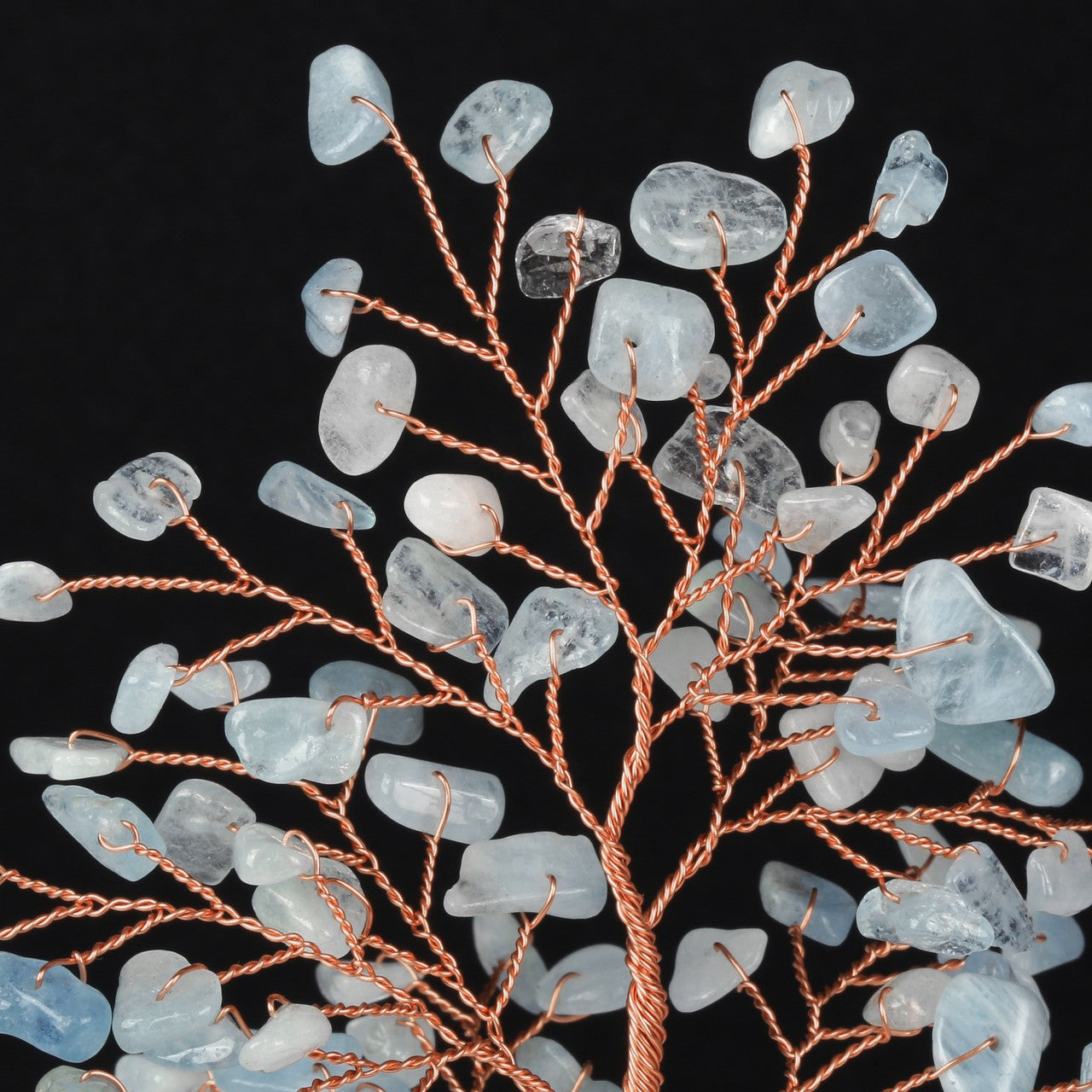 Natural Crystals Money Tree with Agate Slices Base Feng Shui Ornament | Jovivi - Jovivi