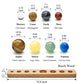 asd036101 jovivi 8 planets natural gemstone crystal solar system figurines home decorations for universe lovers