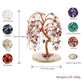 jovivi natural healing crystal money tree agate slice base, feng shui figurine, 5.89" high, asd03620