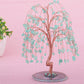 Natural Crystals Money Tree with Agate Slices Base Feng Shui Ornament | Jovivi - Jovivi