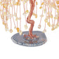 Natural Crystals Money Tree with Agate Slices Base Feng Shui Ornament | Jovivi - Jovivi