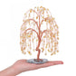 Natural Crystals Money Tree with Agate Slices Base Feng Shui Ornament | Jovivi - Jovivi