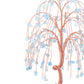 Natural Crystals Money Tree with Agate Slices Base Feng Shui Ornament | Jovivi - Jovivi