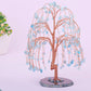 Natural Crystals Money Tree with Agate Slices Base Feng Shui Ornament | Jovivi - Jovivi