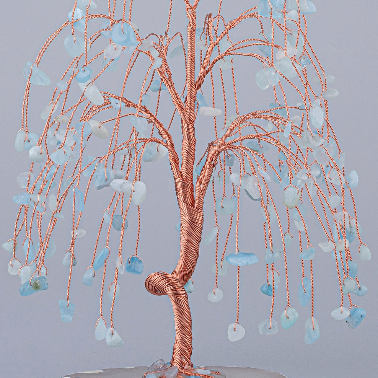 Natural Crystals Money Tree with Agate Slices Base Feng Shui Ornament | Jovivi - Jovivi