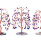 Natural Crystals Money Tree with Agate Slices Base Feng Shui Ornament | Jovivi - Jovivi