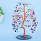 Natural Crystals Money Tree with Agate Slices Base Feng Shui Ornament | Jovivi - Jovivi