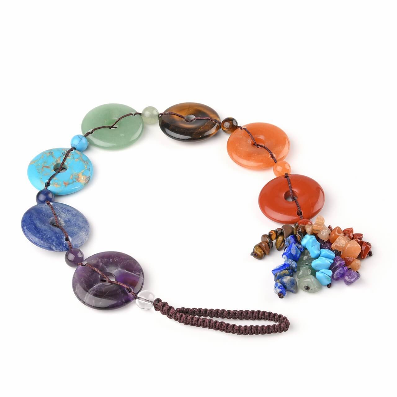jovivi 7 chakras gemstones reiki healing hanging ornament for meditation