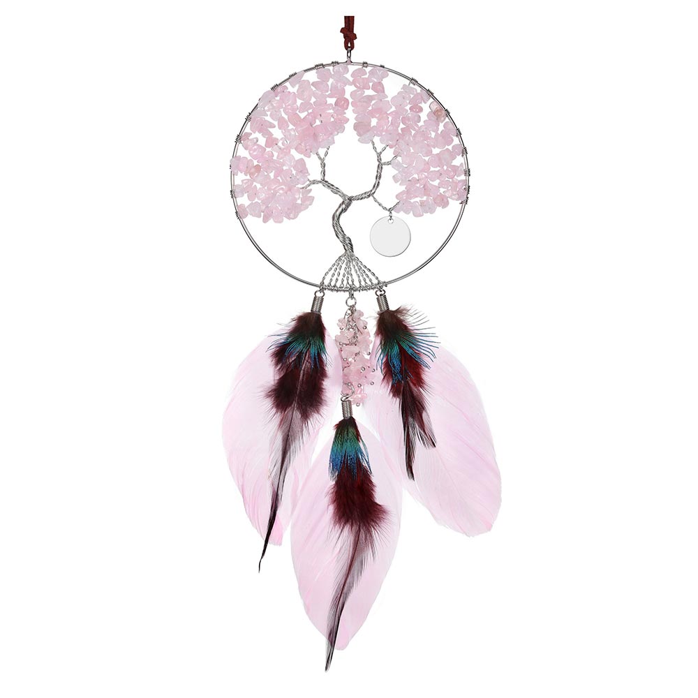 asd041103-rose-quart-tree-of-life-dream-catcher-hanging-ornaments