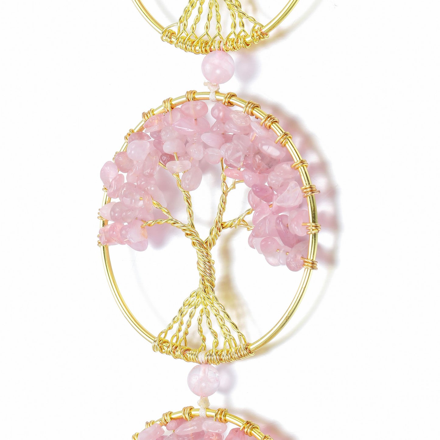 7 Chakra Healing Crystals Tree of Life Hanging Ornament | Jovivi