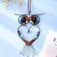 7 Chakra Owl Healing Crystal Stone Hanging Ornament | Jovivi