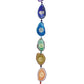 7 Chakra Agate Slice Crystal Ball Prism Suncatcher Hanging Ornament | Jovivi