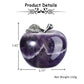 1.8" Carved Natural Amethyst Crystal Apple | Jovivi
