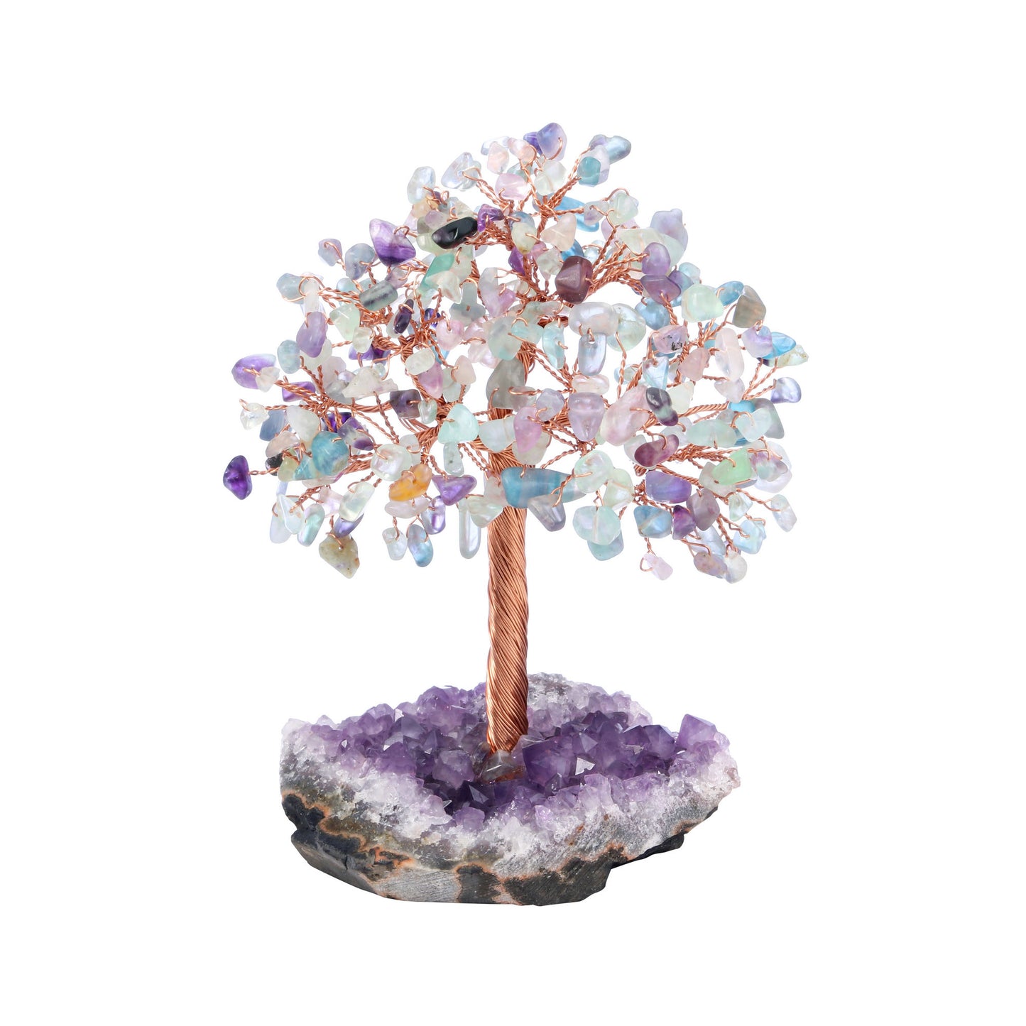 Natural Crystals Money Tree with Base Feng Shui Ornament | Jovivi