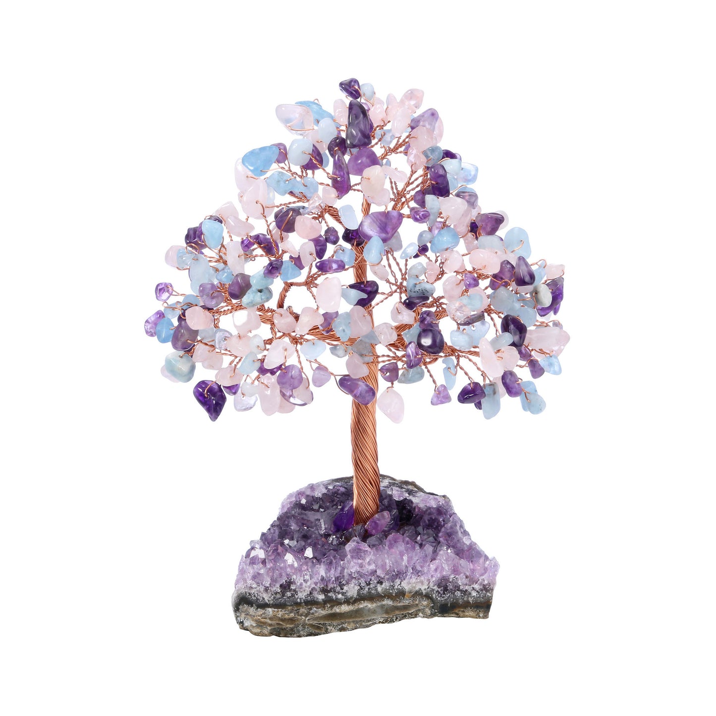 Natural Crystals Money Tree with Base Feng Shui Ornament | Jovivi