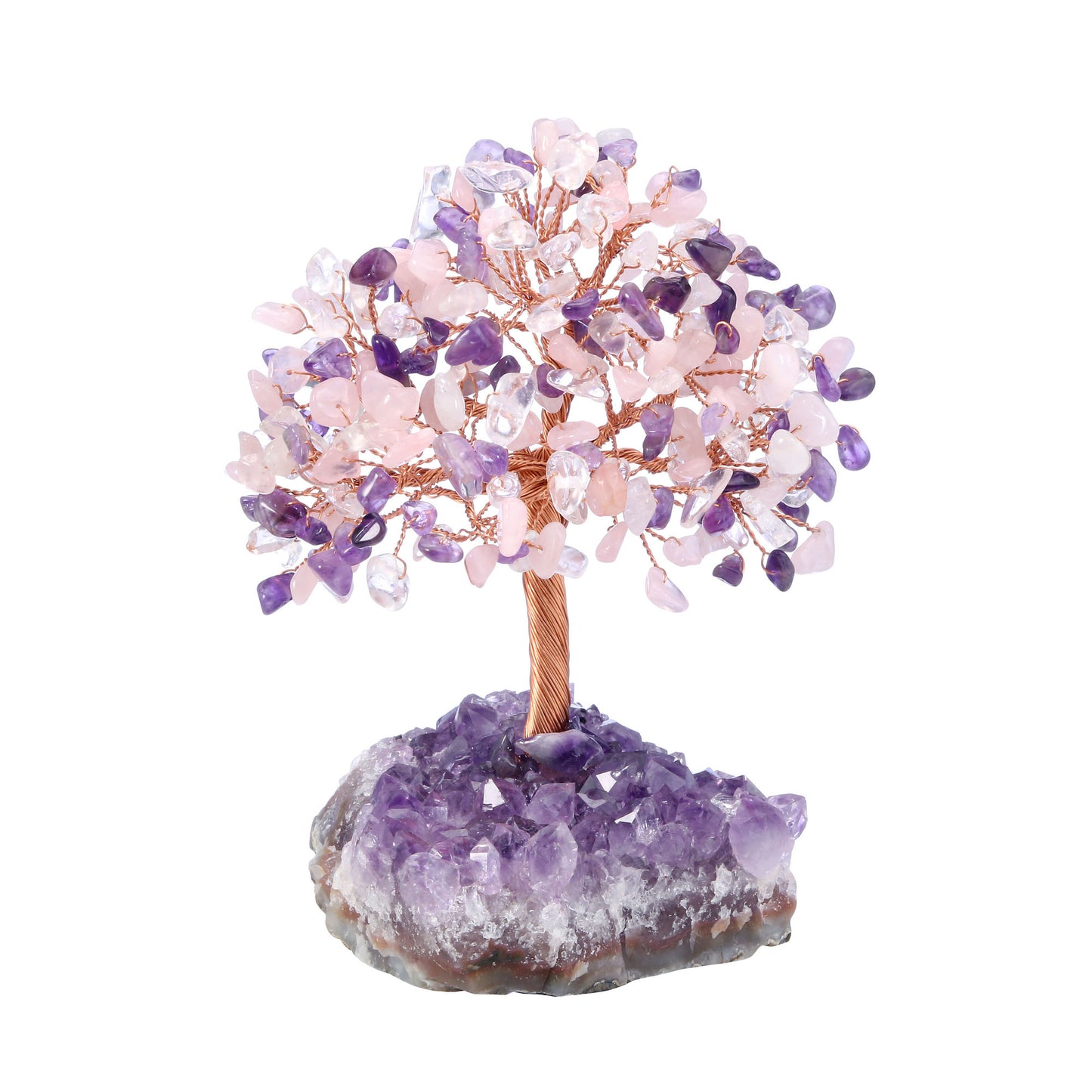 Natural Crystals Money Tree with Base Feng Shui Ornament | Jovivi