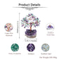 Natural Crystals Money Tree with Base Feng Shui Ornament | Jovivi