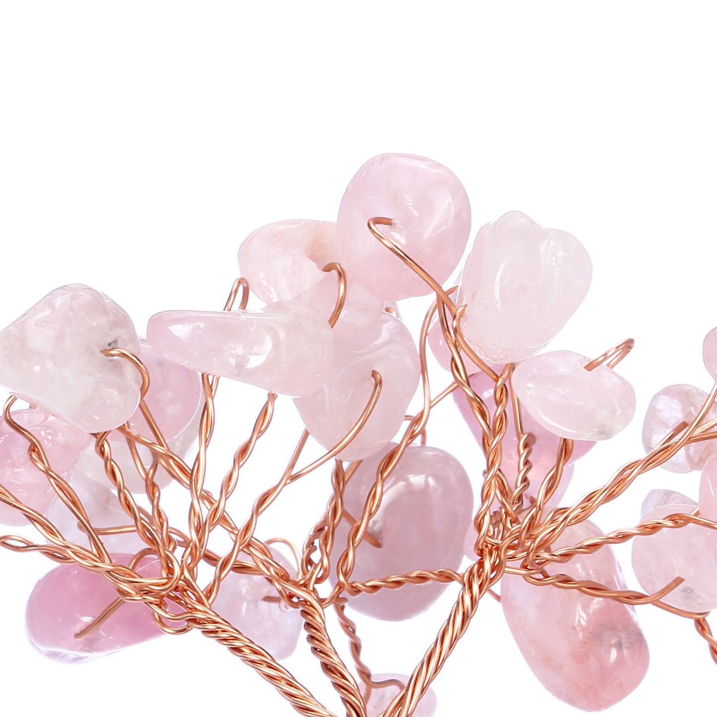 Natural Crystals Money Tree with Raw Crystal Base Feng Shui Ornament | Jovivi