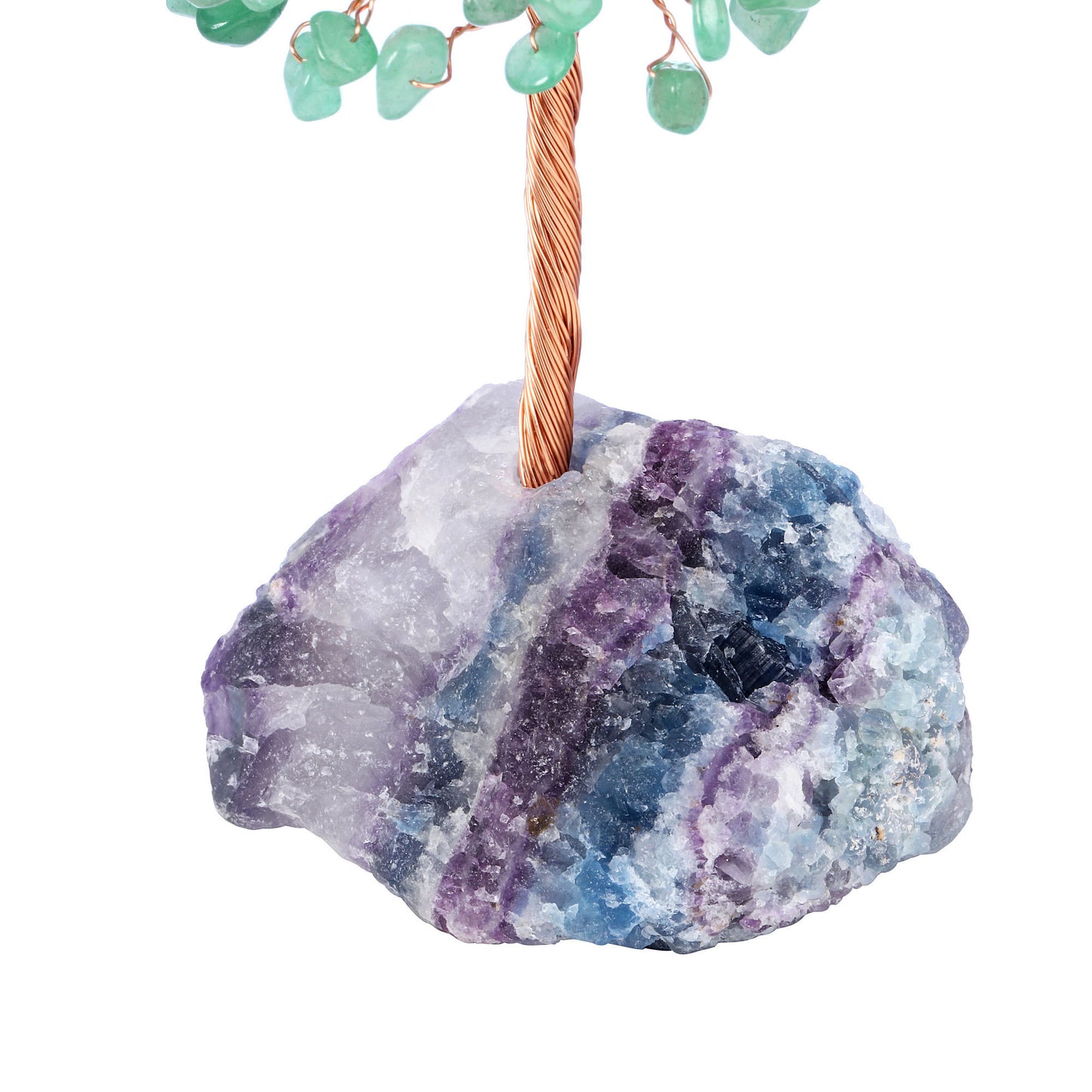 Natural Crystals Money Tree with Raw Crystal Base Feng Shui Ornament | Jovivi