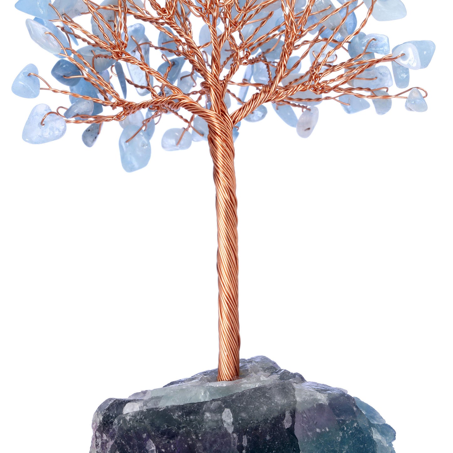 Natural Crystals Money Tree with Raw Crystal Base Feng Shui Ornament | Jovivi