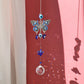 Blue Evil Eye Angel Hanging Crystals Suncatcher Hanging Ornament | Jovivi