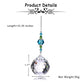 Blue Water Drop Shape Crystal Suncatcher Hanging Ornaments | Jovivi