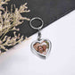 Personalized Color Photo Message Heart Keychain | Jovivi