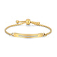 jovivi gold customized name bar bracelet for ashes, CZ on the front side, jbw04920