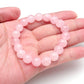 Jovivi natural rose quartz bracelet for women, jjb06311