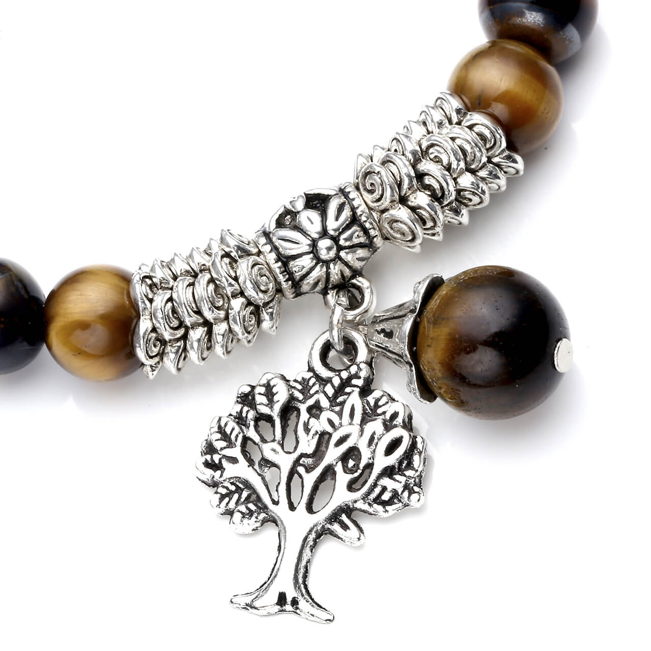 Natural Crystal Bracelet with Tree of Life Lucky Charm | Jovivi - Jovivi