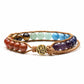 jjb080601 jovivi om symbol 7 chakras gemstones bracelet