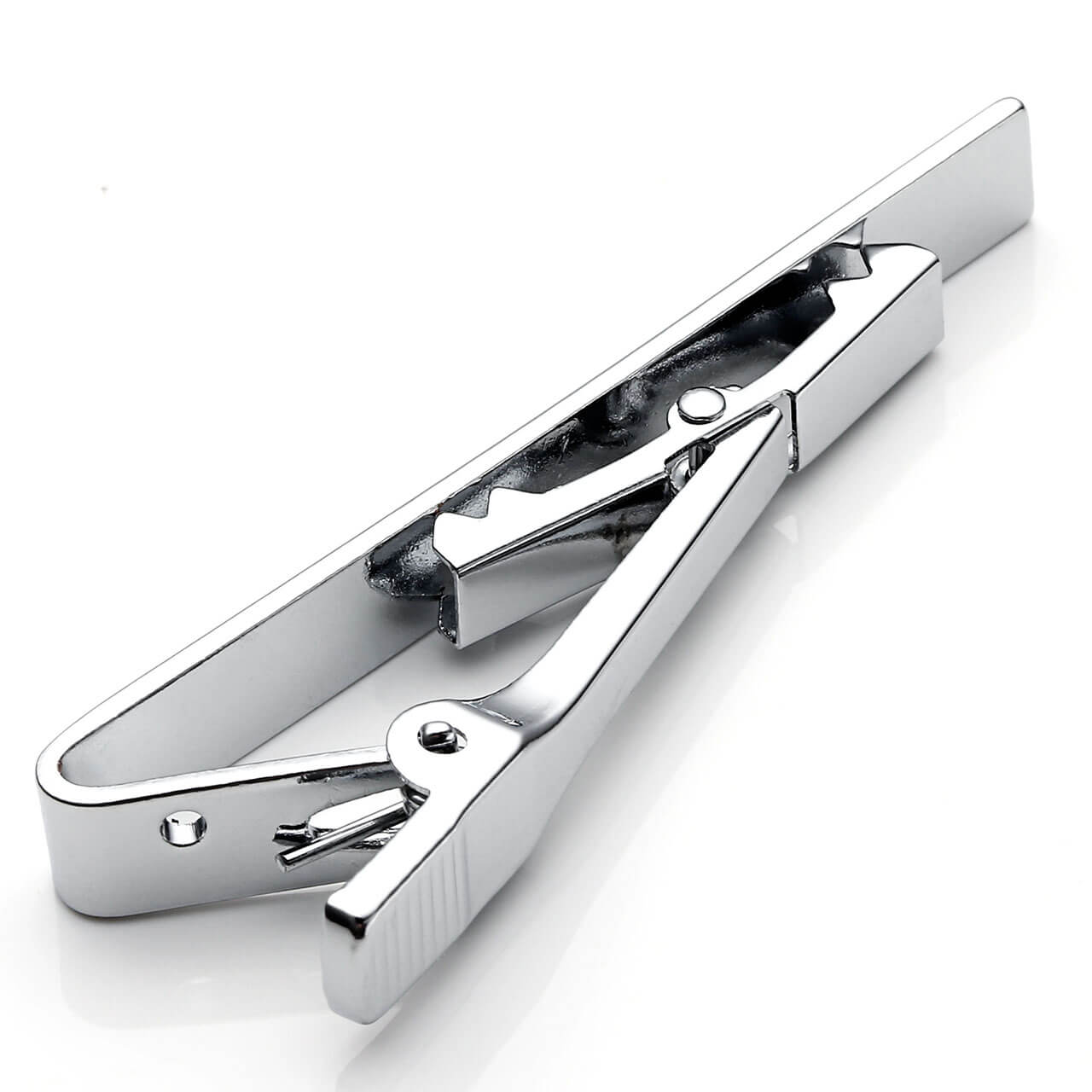 Personalized Engraving Stainless Steel Mens Mirror Tie Bar Clip | Jovivi - Jovivi