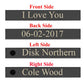 jnf000504 jovivi customized 4 sides rectangle pendant 