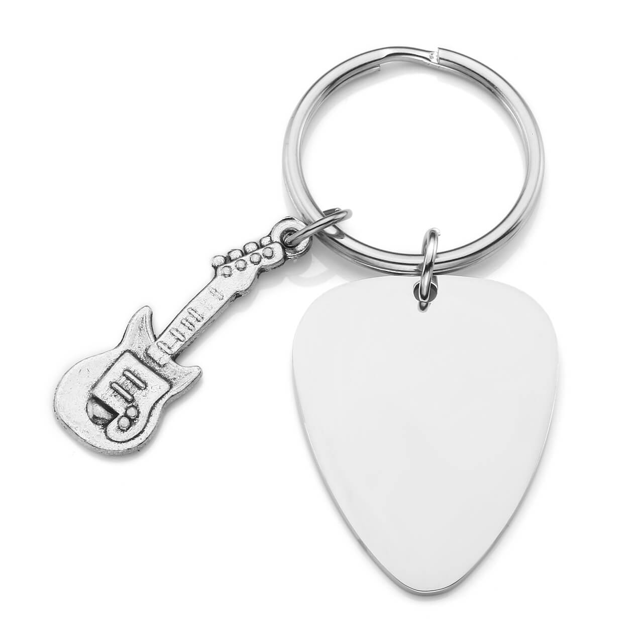 jnf001802 jovivi personalized custom guitar pick keychain for best friends with guitar charm
