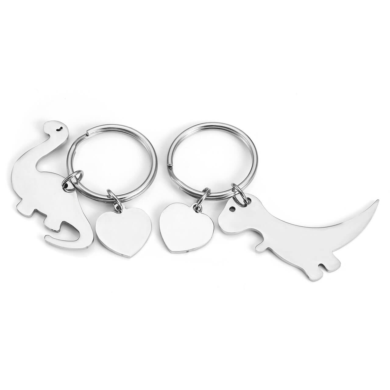 jovivi customized cute dinosaur keychains for couples, jnf004002