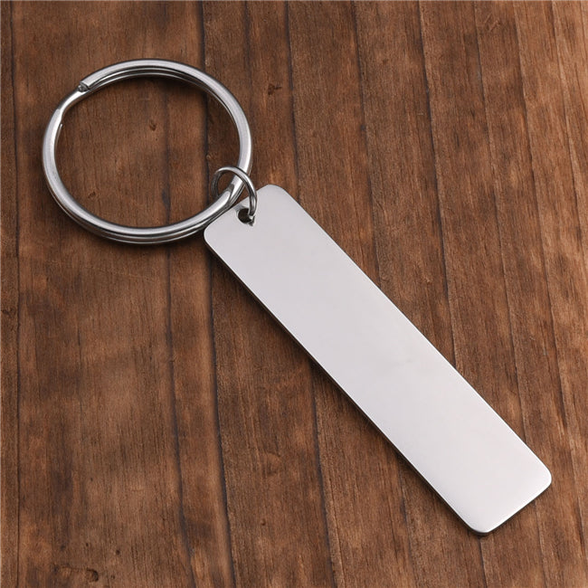 jovivi customized name bar pendant keychain, drive safe keychain, jnf006001
