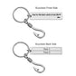 Free Engraving Custom Stainless Steel You're The Best Catch of My Life Fish Hook Charm Keychain Key Ring for Husband Boyfriend Gift engrave on the back side