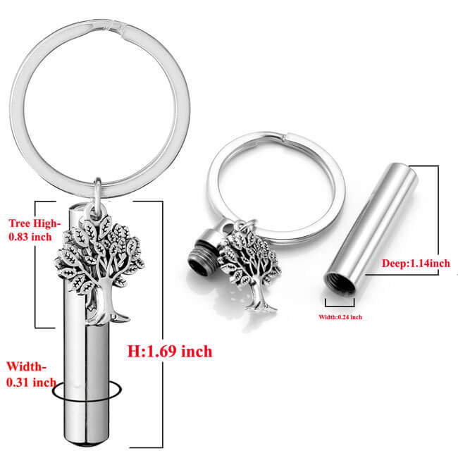 jovivi size of the pendant keychain, 1.69" height, jnf006401