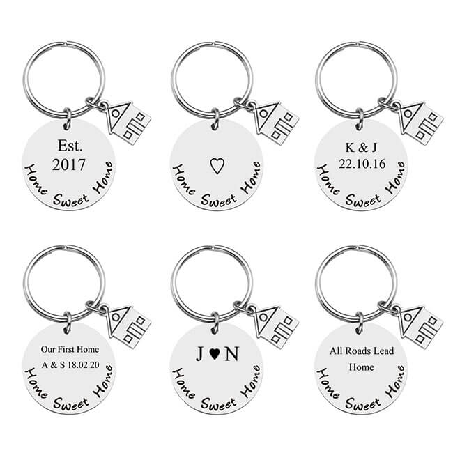 jovivi personalized name message keychain set for dad, jnf007201