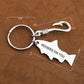 Jovivi personalized fishing keychain customized gift for dad, fisherman keychain for whoelsale