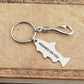 jovivi personalized fishing hook name tag keychain, valentine's day gift for couples