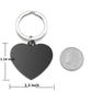 Personalized Heart Photo Calendar Message Keychain | Jovivi