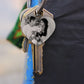 Jovivi name tag keychain for family memorial keyring, jnf010301